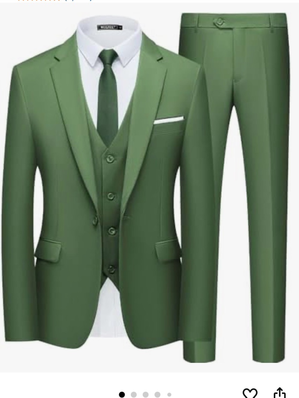 Gorgeous New 3 Piece Wulful Suit	- slim fit One Button jacket, Vest and pants